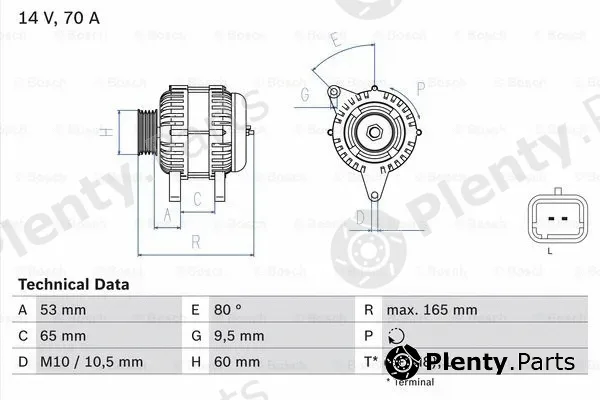 Bosch 0986045261 — Alternator