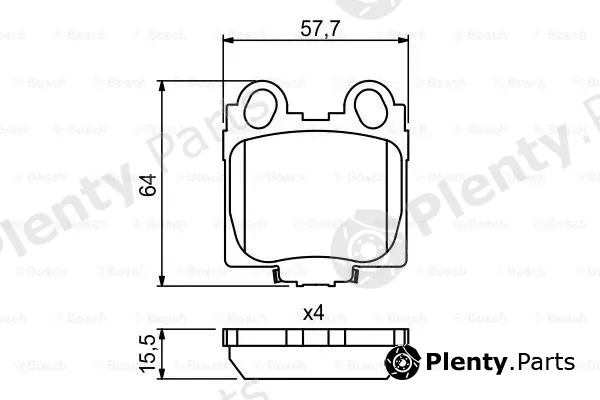 Bosch 0986494231 — Brake Pad Set, disc brake