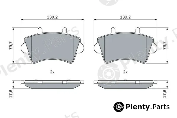 Bosch 0986424938 — Brake Pad Set, disc brake