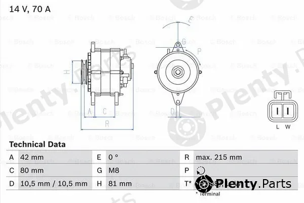 Bosch 0986041790 — Alternator