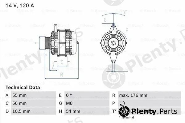 Bosch 0986046150 — Alternator