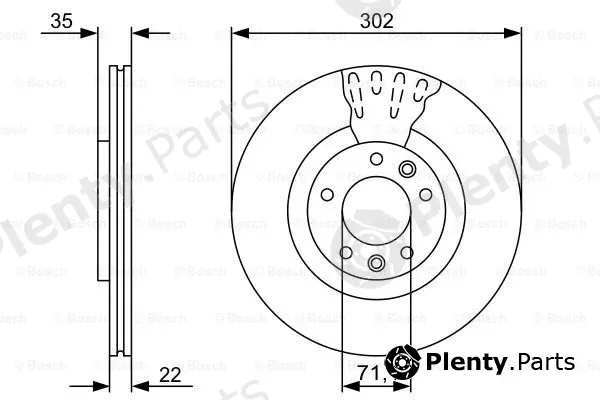 Bosch 0986479500 — Brake Disc