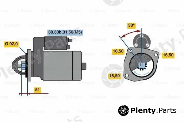 Bosch 0001420029 — Starter