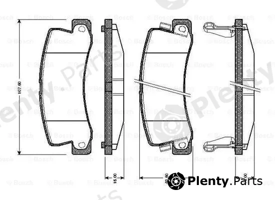 Bosch 0986TB2110 — Brake Pad Set, disc brake