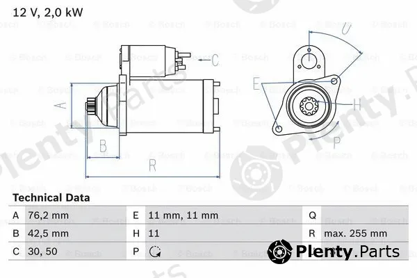 Bosch 0986024360 — Starter