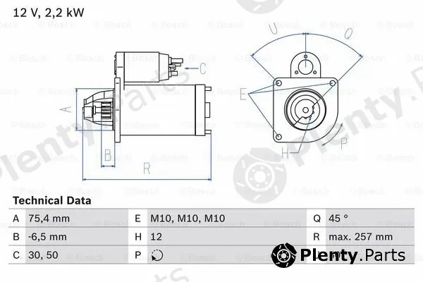 Bosch 0986010590 — Starter