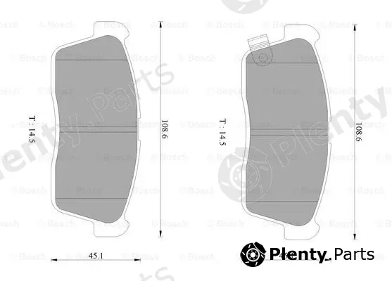 Bosch 0986AB2775 — Brake Pad Set, disc brake