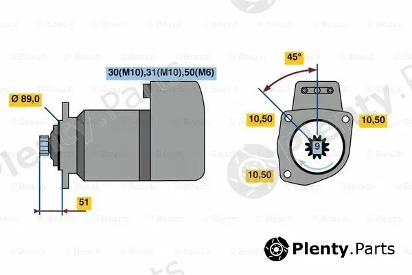 Bosch 0001416047 — Starter