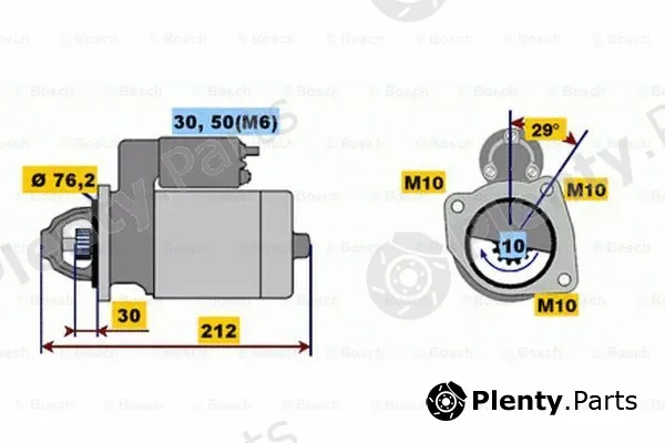 Bosch 0001107087 — Starter