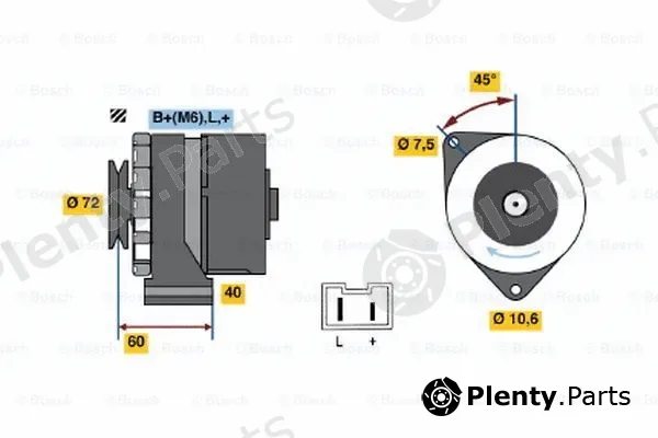 Bosch 0986032061 — Alternator