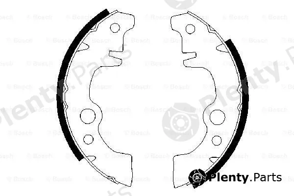 Bosch 0986487283 — Brake Shoe Set