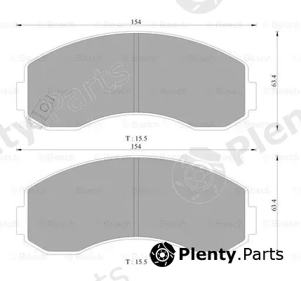 Bosch 0986AB3030 — Brake Pad Set, disc brake