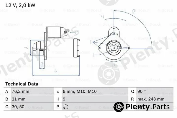 Bosch 0986017300 — Starter