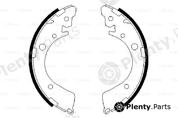 Bosch 0986487323 — Brake Shoe Set