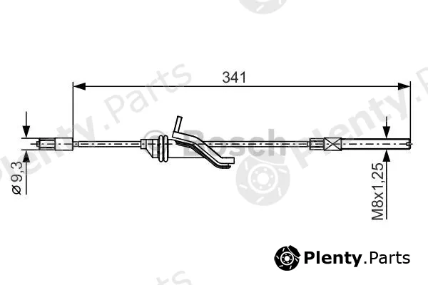 Bosch 1987482188 — Cable Pull, parking brake