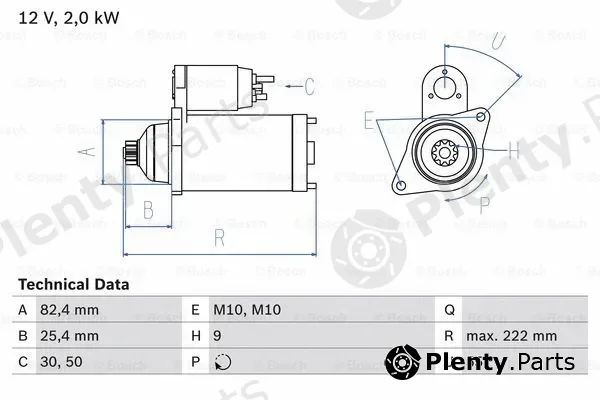 Bosch 0986022820 — Starter