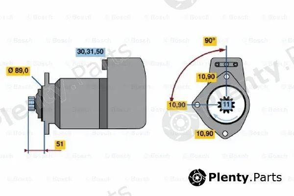 Bosch 0001416033 — Starter