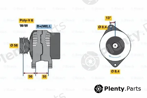 Bosch 0123315021 — Alternator