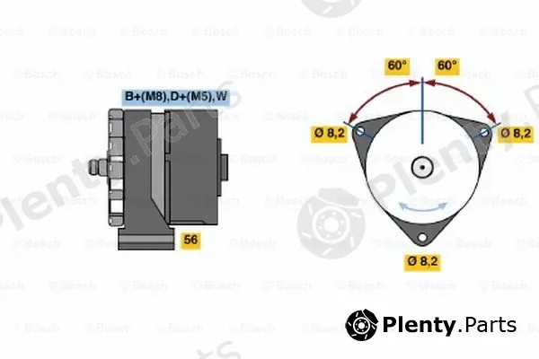Bosch 0120488233 — Alternator