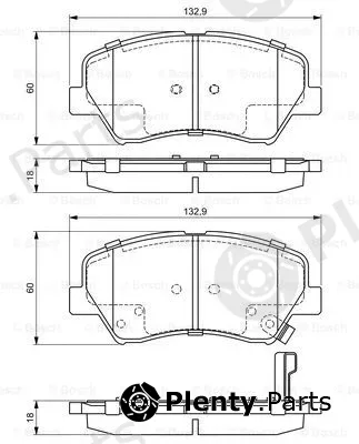 Bosch 0986494691 — Brake Pad Set, disc brake