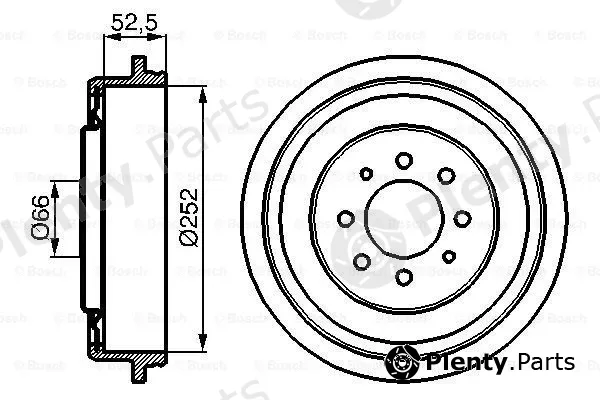 Bosch 0986477067 — Brake Drum