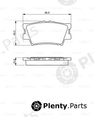 Bosch 0986494346 — Brake Pad Set, disc brake