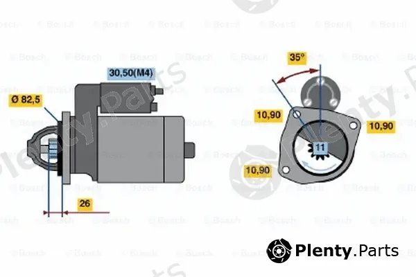 Bosch 0001362701 — Starter