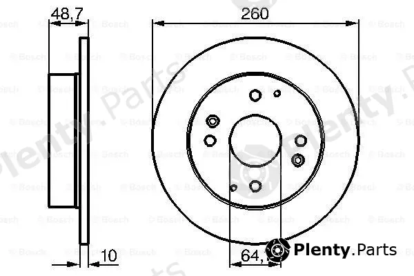 Bosch 0986478172 — Brake Disc