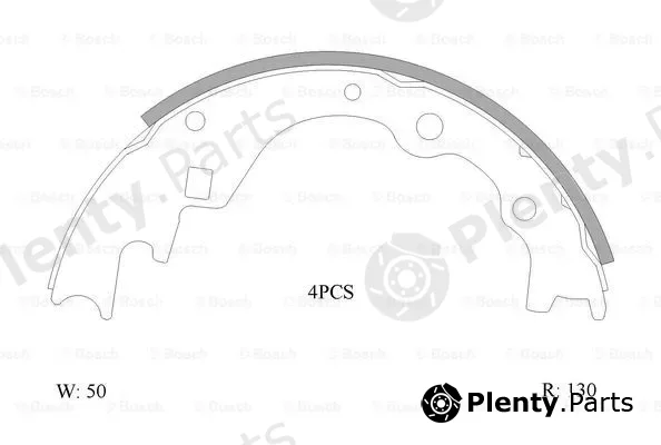 Bosch 0986AB0140 — Brake Shoe Set