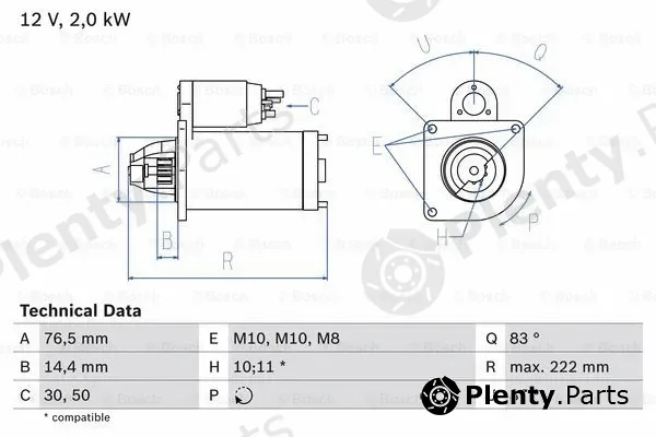 Bosch 0986023530 — Starter