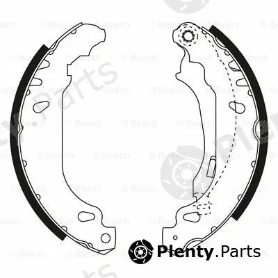 Bosch 0204072597 — Brake Shoe Set