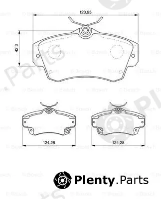 Bosch 0986424586 — Brake Pad Set, disc brake