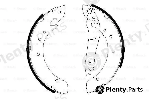 Bosch 0986487341 — Brake Shoe Set