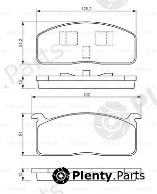 Bosch 0986494457 — Brake Pad Set, disc brake