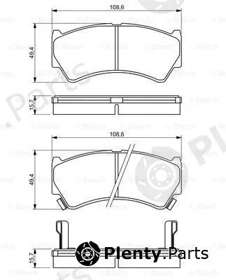 Bosch 0986494234 — Brake Pad Set, disc brake