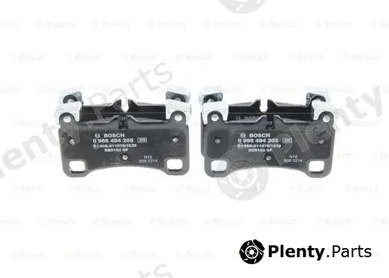 Bosch 0986494205 — Brake Pad Set, disc brake