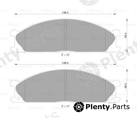 Bosch 0986AB2007 — Brake Pad Set, disc brake