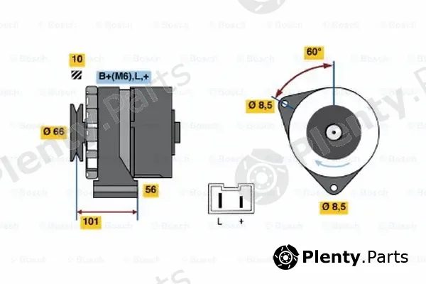Bosch 0986031831 — Alternator