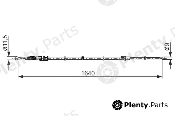 Bosch 1987482861 — Cable Pull, parking brake