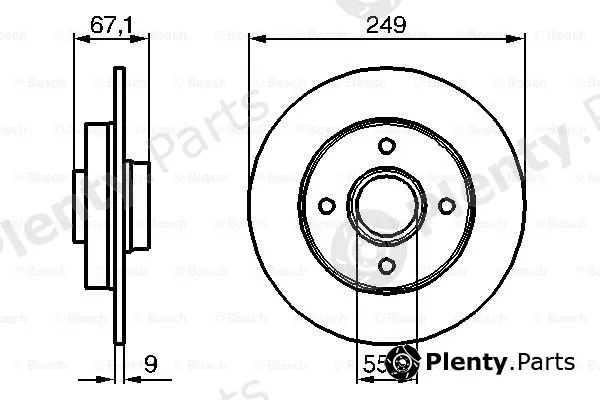 Bosch 0986479219 — Brake Disc