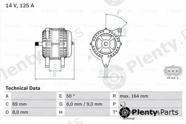 Bosch 0986049181 — Alternator