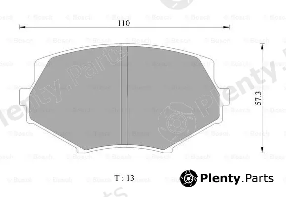 Bosch 0986AB2454 — Brake Pad Set, disc brake