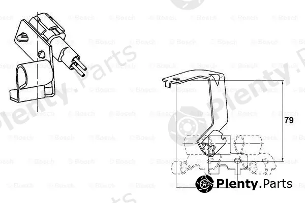 Bosch 0265006670 — Sensor, wheel speed