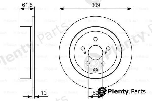 Bosch 0986479T04 — Brake Disc