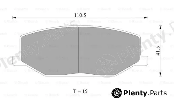 Bosch 0986AB2003 — Brake Pad Set, disc brake