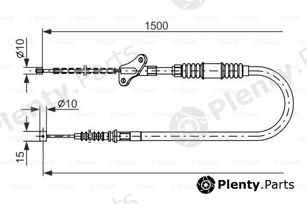 Bosch 1987482170 — Cable Pull, parking brake