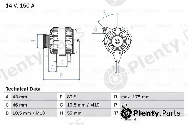 Bosch 0986041930 — Alternator