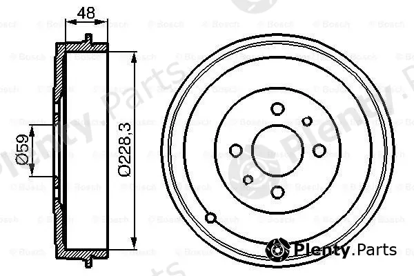 Bosch 0986477088 — Brake Drum