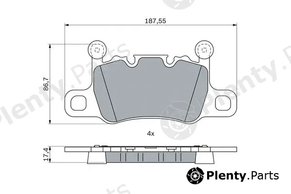 Bosch 0986424926 — Brake Pad Set, disc brake
