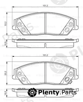 Bosch 0986495149 — Brake Pad Set, disc brake